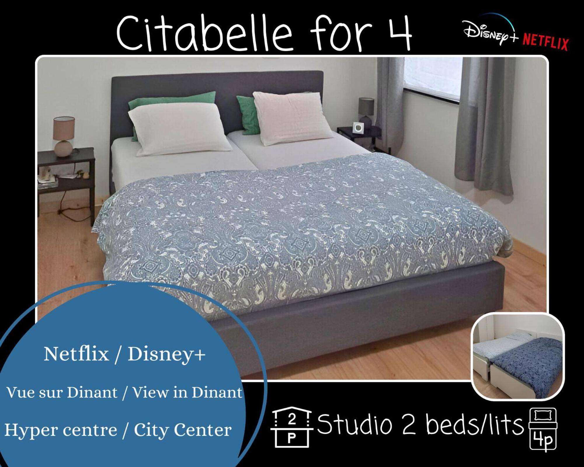 O Reflets - Citabelle For 4 - Studio 2 Rooms View "Citadelle" Dinant Bagian luar foto